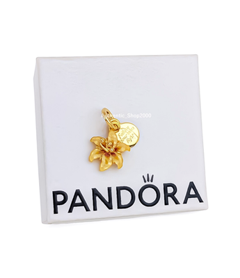 New 100% PANDORA 14k Disney Tangled Sundrop Flower Glow in Dark