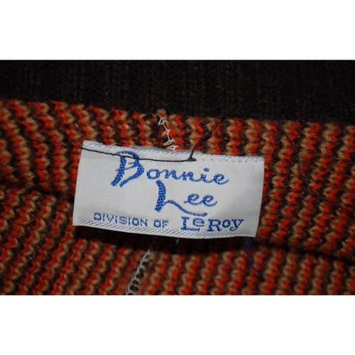 VTG Bonnie Lee Womens L Western Aztec Wood Toggle Button Oversized Cardigan - Picture 7 of 7