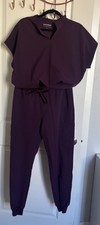 Mandala Purple Scrub Set - L Dolman Top, M Jogger Bottoms