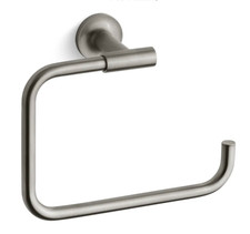 Kohler Purist K-14441-BN 9" Wall Mounted Towel Ring Bathroom Brushed Nickel New