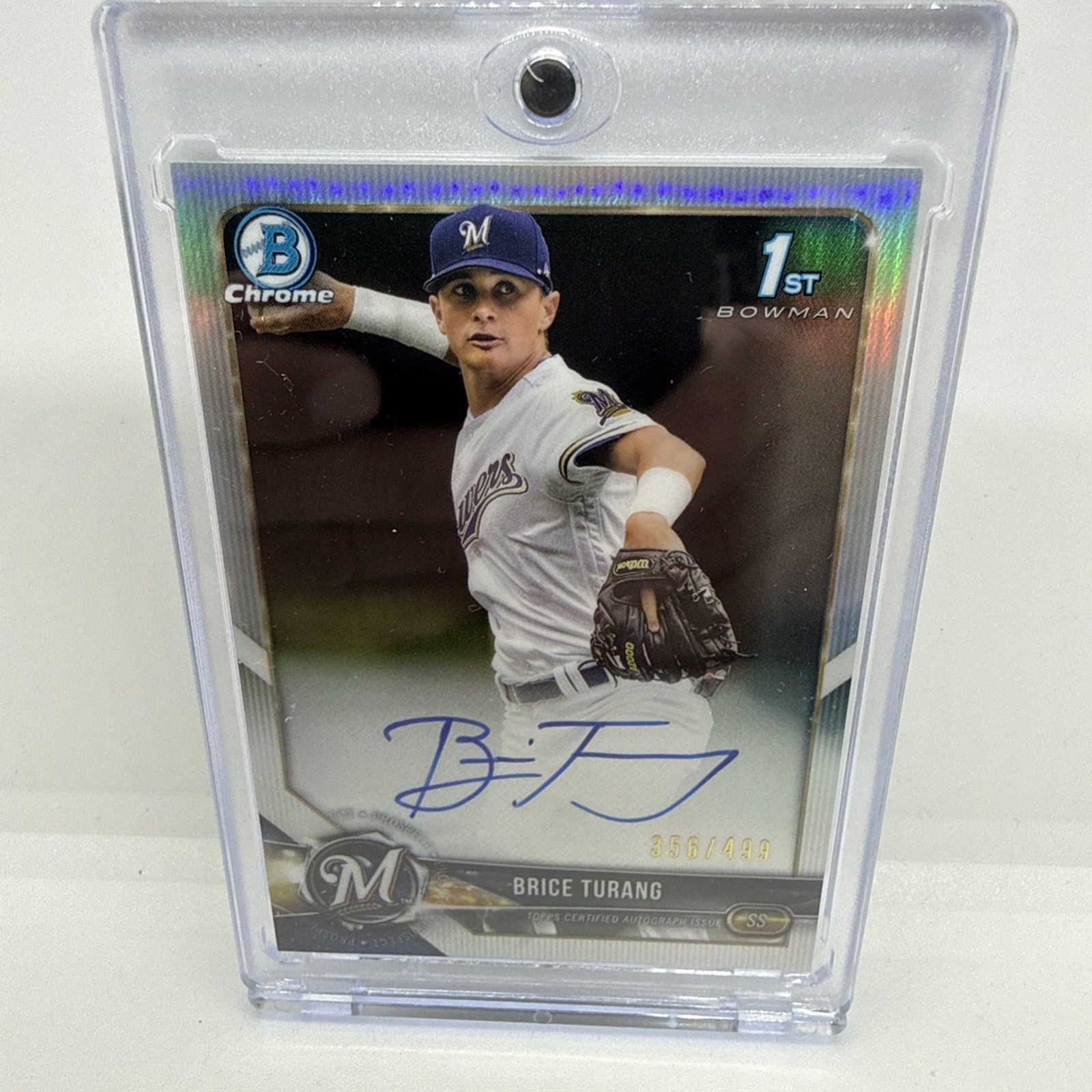 2018 BRICE TURANG Bowman Chrome DRAFT 1st RC AUTO 499 REFACTOR