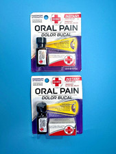 Red Cross Instant Pain Relief Oral Pain Maximum Strength 1/8 Fl Oz 2 Pack NEW
