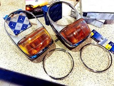 Mercedes Benz 280sl Headlight Door Assembly Set Original Aj Style Rare Pair