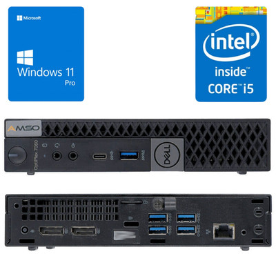 Dell Optiplex 7060 Micro i5-8500T (6 core) 8/16/32GB - 256/512/1024GB Win 11 Pro