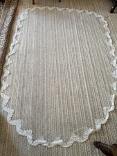 Vintage Cathedral Mantilla Veil Lace Trim Pearls Church Wedding Bridal Veil