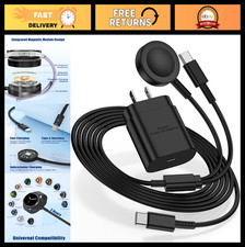 Fast Charging 2-in-1 Galaxy Watch Phone Charger, 6ft USB-C, 25W Compatible wit