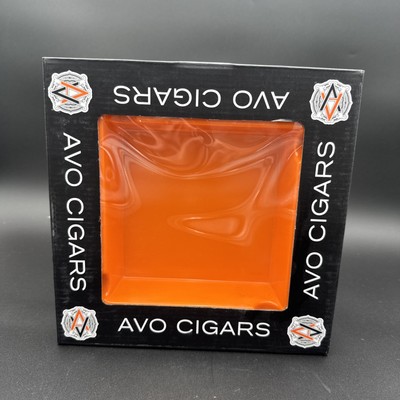 AVO Cigars Orange Melamine Cigar Ashtray [4 Rests] NEW in Box