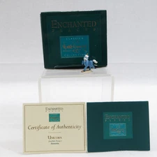 WDCC Enchanted Places Miniature 1990s Unicorn Fantasia 5/8" Coa & Box