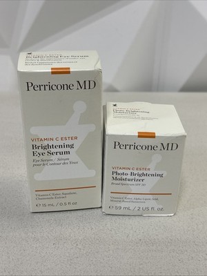 Perricone MD Vitamin C Ester Photo Brightening Moisturizer/ Brightening Eye Seri