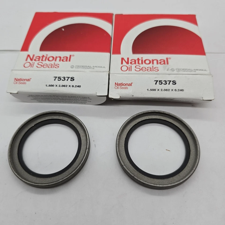 Par (2) de sellos de rueda National 7537S Foto 2 de 3