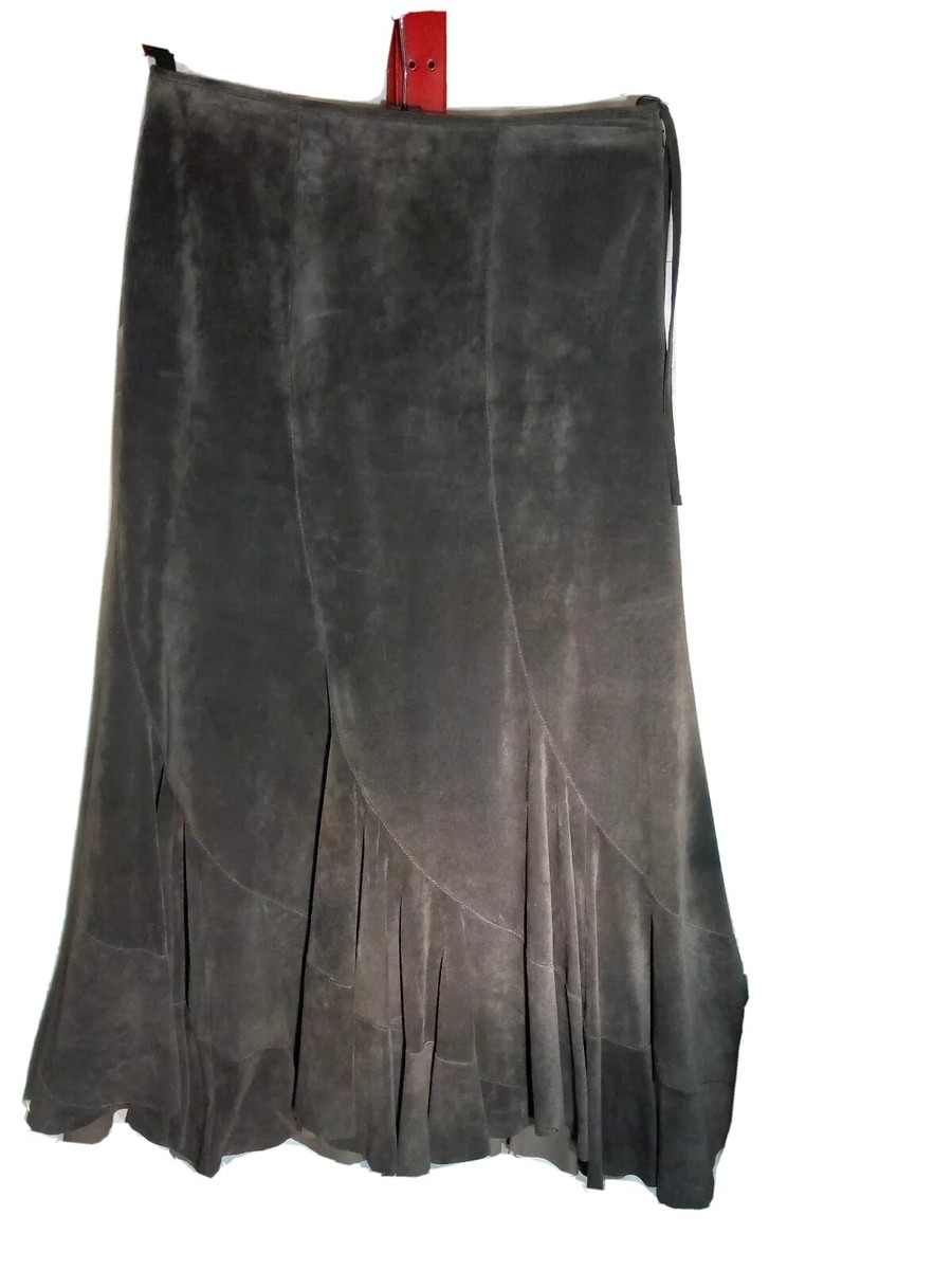 MONSOON BROWN REAL SUEDE LONG/35