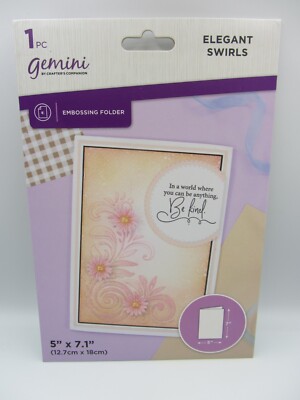 Gemini Crafter's Companion Elegant Swirls Embossing Folder 5"x7" Open ...