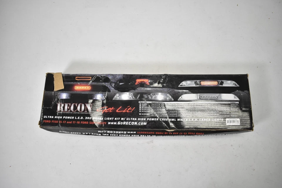 Tercera luz de freno Recon ahumada 264129BK para Ford F-150 F-250 F-350 Super Duty Foto 3 de 4