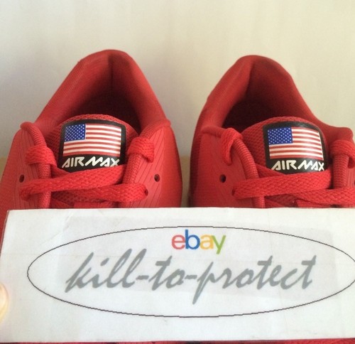 NIKE AIR MAX 90 HYPERFUSE EE. UU. ROJO UK7 8 9 10 11 12 Independence 613841-660 - Imagen 3 de 12