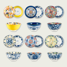 Zuppiera Arca cm 20 Coppa Brodo Porcellana Ciotola Decorata Insalatiera Poke