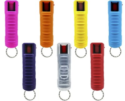 Police Magnum 7 Pack 50oz Rainbow Keychain Pepper Spray Self Defense Security Ebay