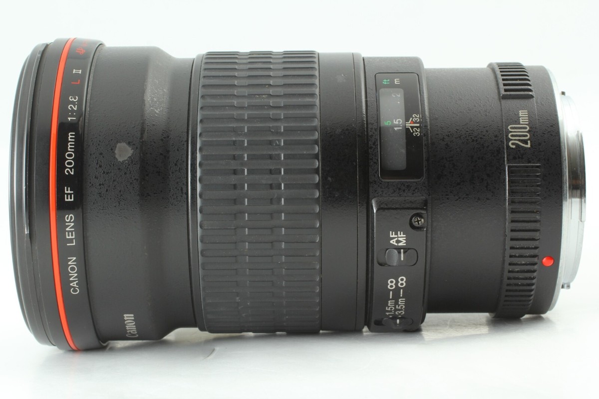 Near Mint ]Canon EF 200mm f/2.8L II USM Fixed/Prime Lens - Caps