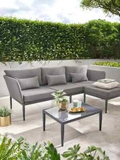 Milan Garden Sofa Furniture Set + table + stool (water resistant) RRP £899