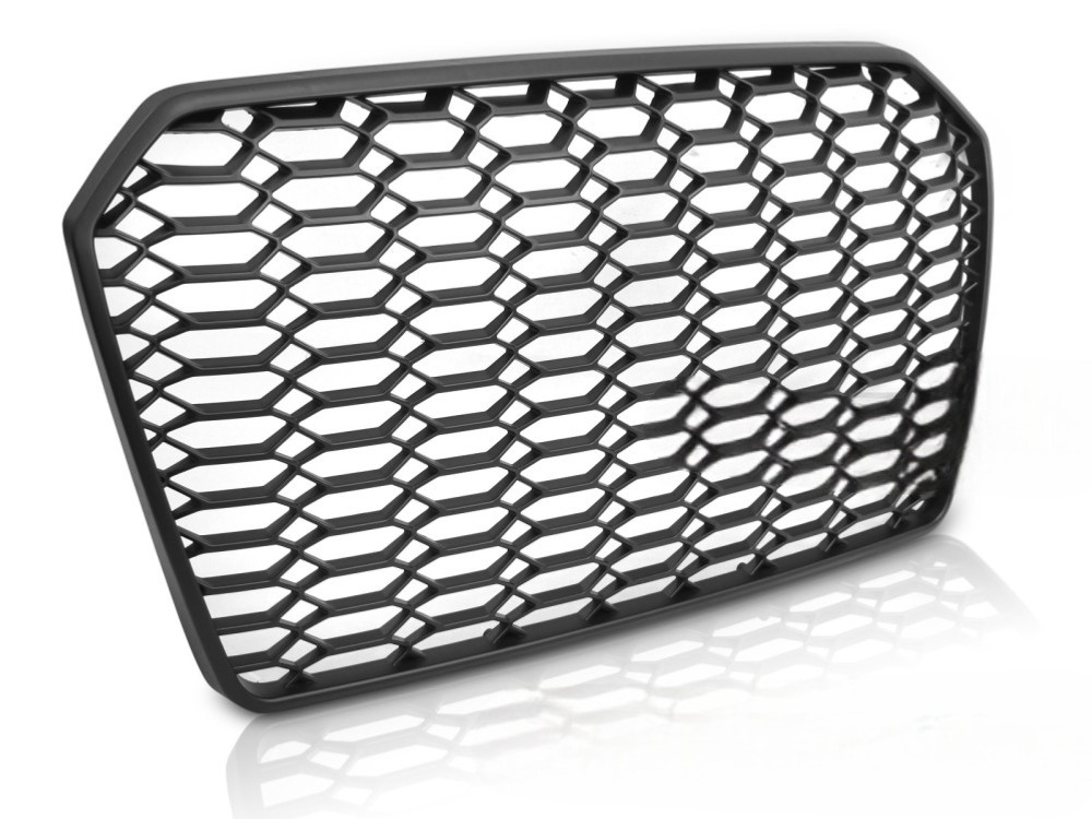 Grille calandre Audi A6 C7 look sport noir mat idéale pour personnalisation