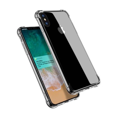 Hülle für Apple iPhone X Anti Shock TPU Hockey Soft Clear Transparent Cover 