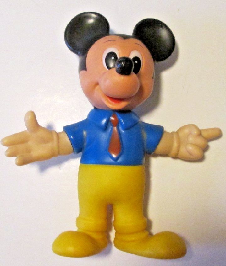 Mickey magazine 美品　レア物 Vintage Walt Disney Mickey Mouse Rubber Squeak Squeeze Toy