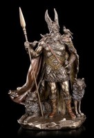 Odin Figur Mit WöLfen - Nordischer Gott GöTtervater Statue Wikinger Ase Veronese