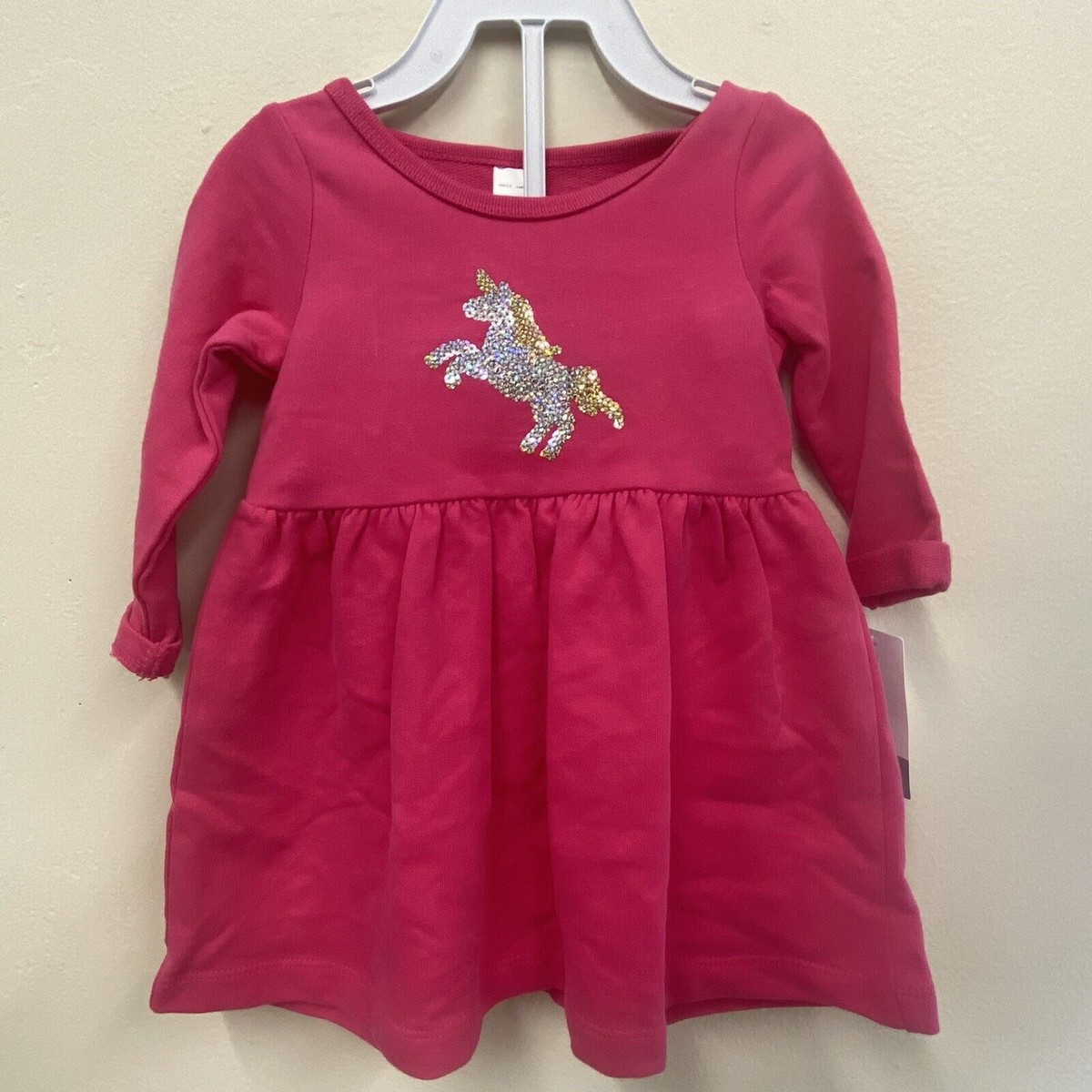 Carter's Baby Girls Cotton Sequined Unicorn Dress