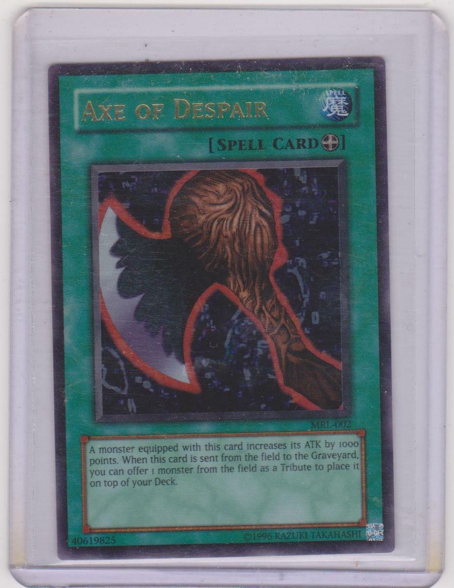 Yu-Gi-Oh Axe of Despair MRL-002 Ultra Rare Holo Never Played | eBay