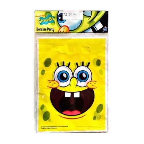 SpongeBob SquarePants  Bolsas de Cotillón Borsine Cara  Pack de 6 (SG34852) - Imagen 1 de 1