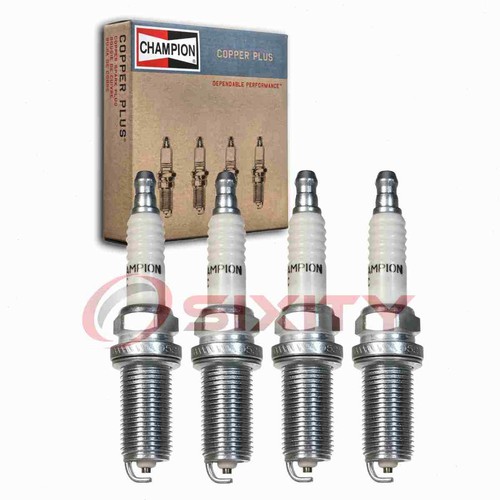 4 pc Champion Copper Plus Spark Plugs for 2004-2006 Mitsubishi Lancer 2.4L cq