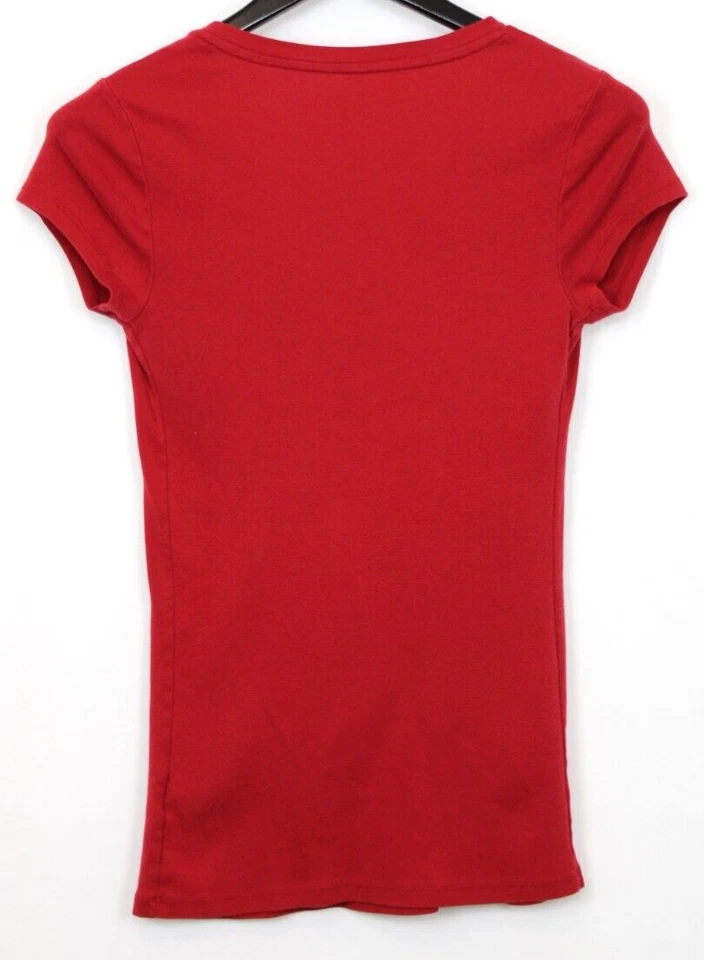 Top Pullover para mujer LIZ LONG MATERNITY manga corta cuello en V talla M rojo Foto 2 de 4