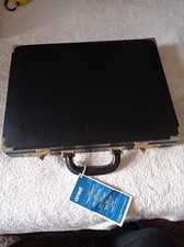 Valigia Ventiquattrore AMIET valigetta Nera In Vera Pelle Con Combinazione 