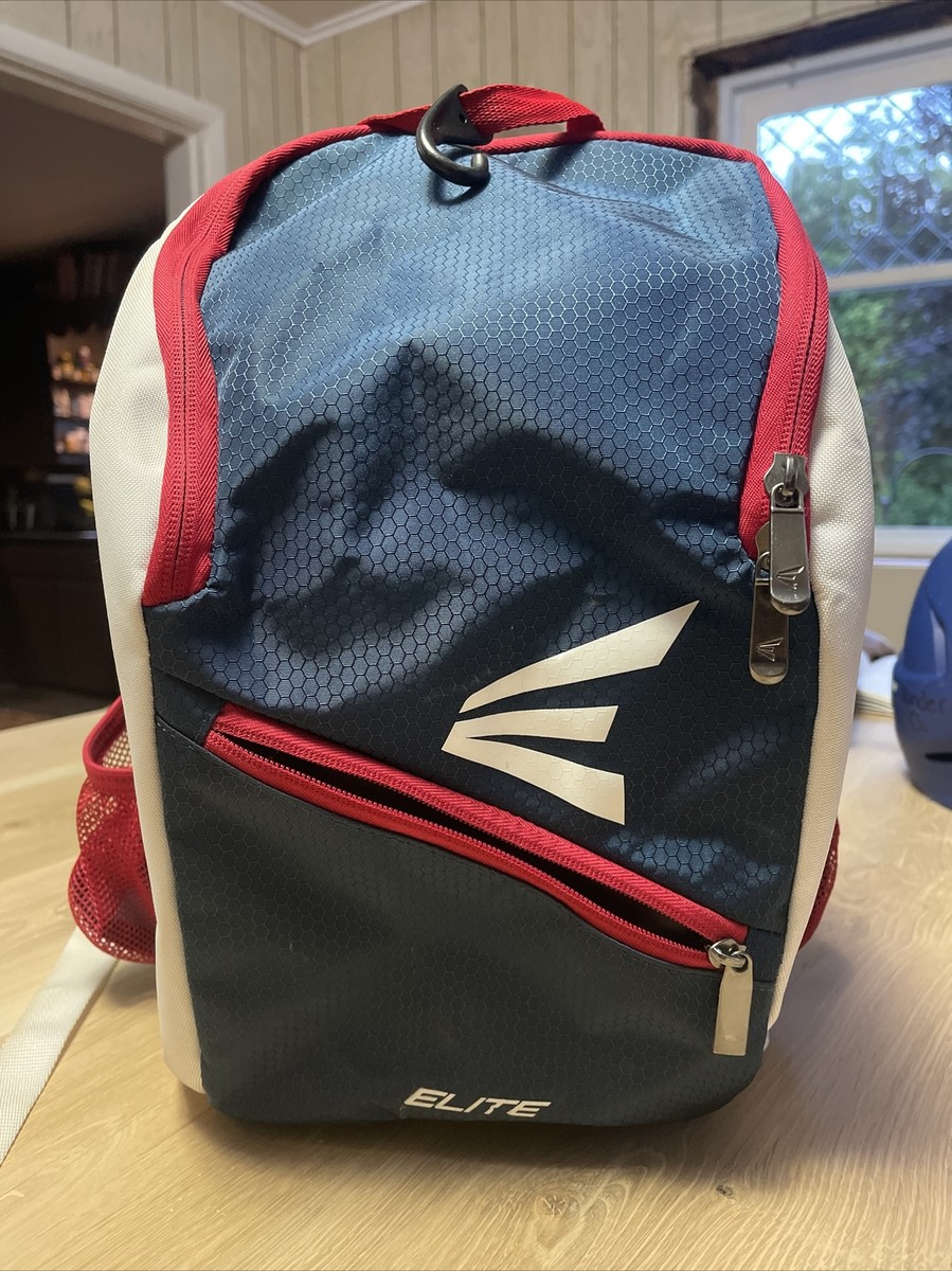 Easton Walkoff Elite Baseball Bag Red White Blue Backpack Holds 2