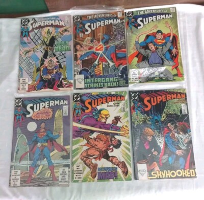 Superman #29 32 34 Adventures Of Superman #452 457 458 DC Comics 1989 