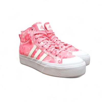 Adidas Bravada 2.0 Mid Platform Pink White Sneakers -Women's Size 9.5 New In Box