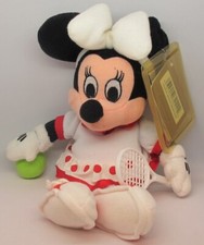 Disney Tennis Minnie 8" Mini Bean Bag Plush 1999  New  Tagged k