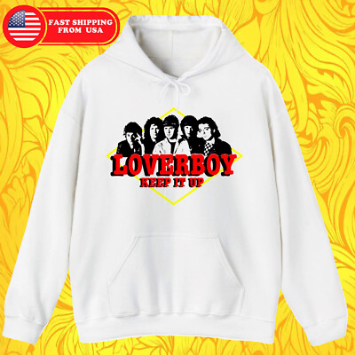 loverboy keep it up get it up hoodie size XL two side hooded