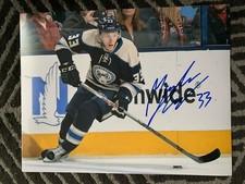 Columbus Blue Jackets Markus Hannikainen Signed Autographed 11x14 Photo COA #3