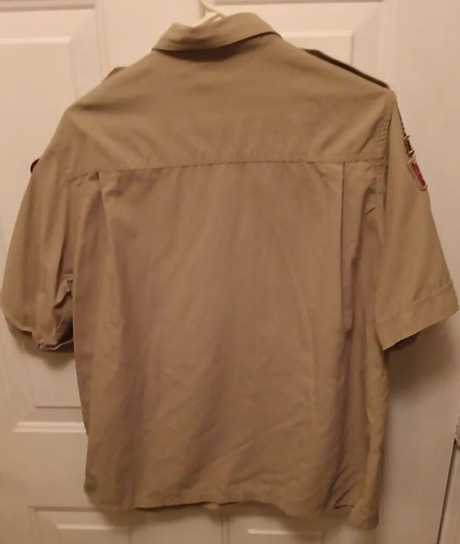 BSA Boy Scouts Of America Women's Large Leader Shirt With Patches - Picture 2 of 5