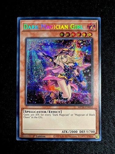 YUGIOH • DARK MAGICIAN GIRL • PRISMATIC SECRET RARE • MP24-EN053 • 1ST ED • VLP - Picture 2 of 9