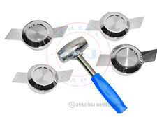 Bowtie Cut Chrome Knockoff For Lowrider Wire Wheels Usa Made Lead Hammer