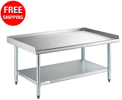30'' x 48'' Stainless Steel Table Commercial Mixer Grill Heavy Equipment Stand New