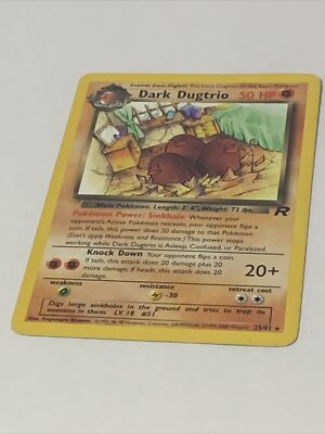 Dark Dugtrio 23/82 Near Mint Team Rocket Non-Holo Pokemon Card | eBay