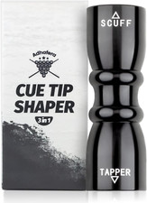 Cue Tip Shaper, 3 in 1 of Pool Cue Tip Shaper, the Pool Cue Accessories for Effe