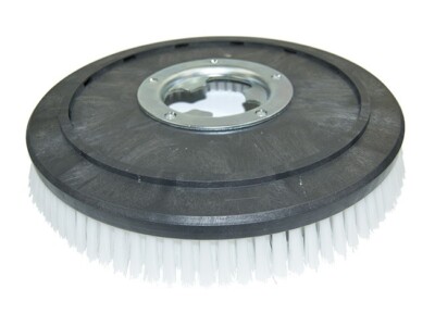 Schrubbbürste - mittel passend für Maxiclean MX 05-17 - Poly 0,6 glatt weiß