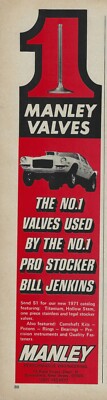 1970 Chevrolet Camaro Grumpy's Toy Magazine Ad Manley Valves Bill Jenkins Chevy