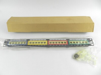 Cat 5E T568A T568B 24-Port Communication Rackmount Circuit Accessory E232