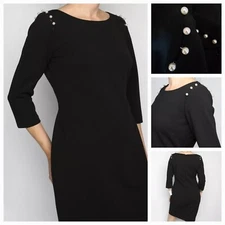 Neman Marcus Womens Black Dress Size 8