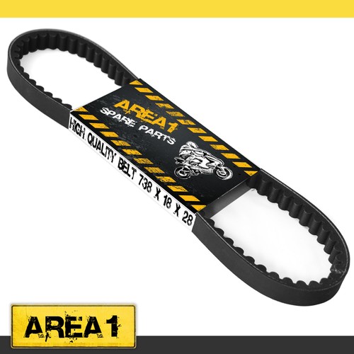 Remplacement Courroie 738 x 18 x 28 Kymco Dink 50,Yager 50,de Spacer 50 (2T/4T)