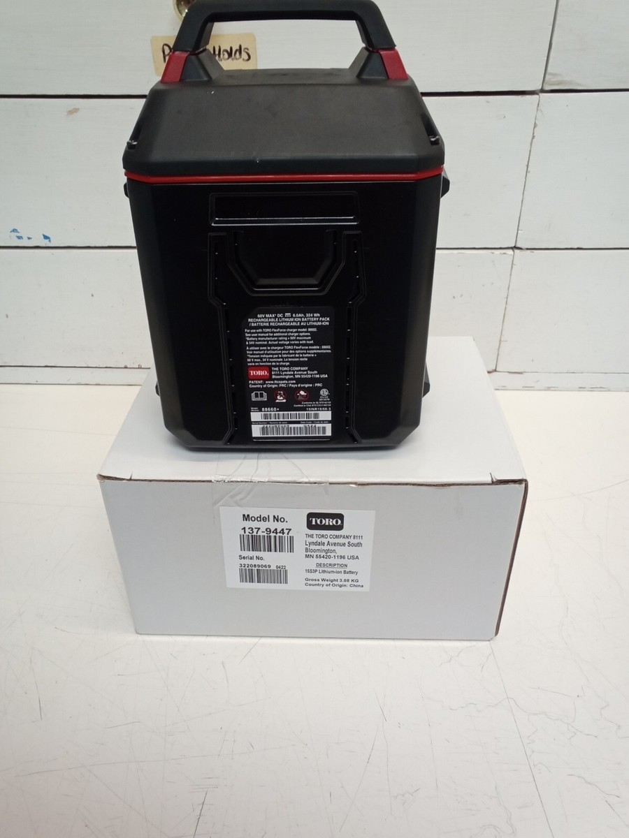 Toro 88660 60V MAX 6.0 Ah FLEX-FORCE Battery 137-9447 READ
